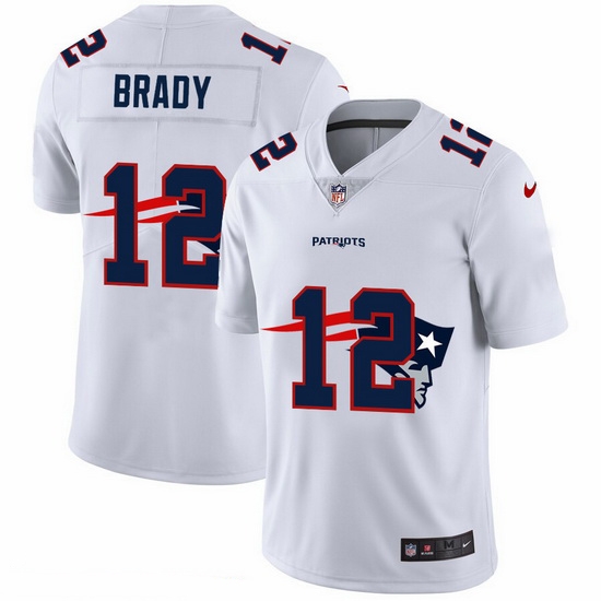 New England Patriots 12 Tom Brady White Men Nike Team Logo Dual Overlap Limited NFL Jersey New England Patriots 12 Tom Brady White Men Nike Team Logo Dual Overlap Limited NFL Jersey