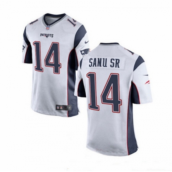 New England Patriots 14 Mohamed SANU SR White Vapor Limited Jersey New England Patriots 14 Mohamed SANU SR White Vapor Limited Jersey