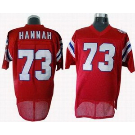 New England Patriots 73 John Hannah 1985 Throwback Jersey RED New England Patriots 73 John Hannah 1985 Throwback Jersey RED
