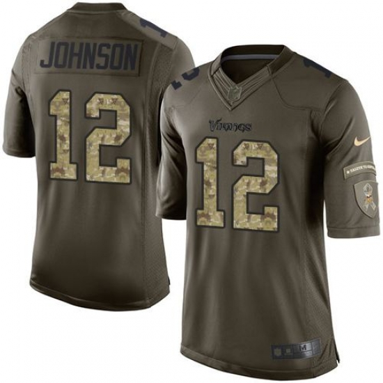 Nike Minnesota Vikings #12 Charles Johnson Green Men 27s Stitched NFL Limited Salute to Service Jersey Nike Minnesota Vikings #12 Charles Johnson Green Men 27s Stitched NFL Limited Salute to Service Jersey