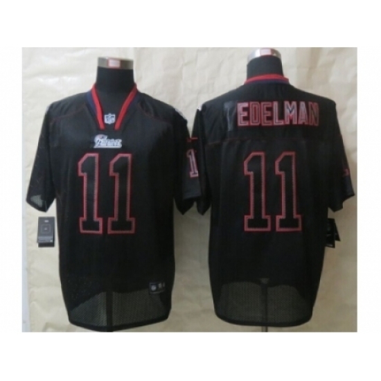 Nike New England Patriots 11 Julian Edelman Black Elite Lights Out NFL Jersey Nike New England Patriots 11 Julian Edelman Black Elite Lights Out NFL Jersey
