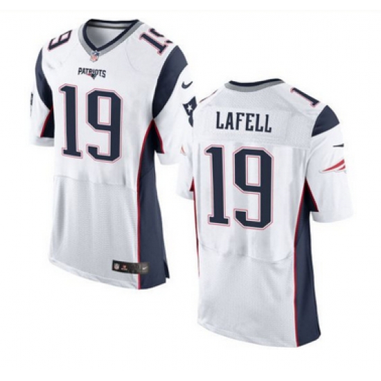 Nike New England Patriots #19 Brandon LaFell White Men 27s Stitched NFL New Elite Jersey Nike New England Patriots #19 Brandon LaFell White Men 27s Stitched NFL New Elite Jersey