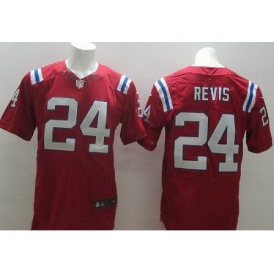 Nike New England Patriots 24 Darrelle Revis Red Elite NFL Jersey Nike New England Patriots 24 Darrelle Revis Red Elite NFL Jersey