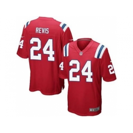 Nike New England Patriots 24 Darrelle Revis Red Game NFL Jersey