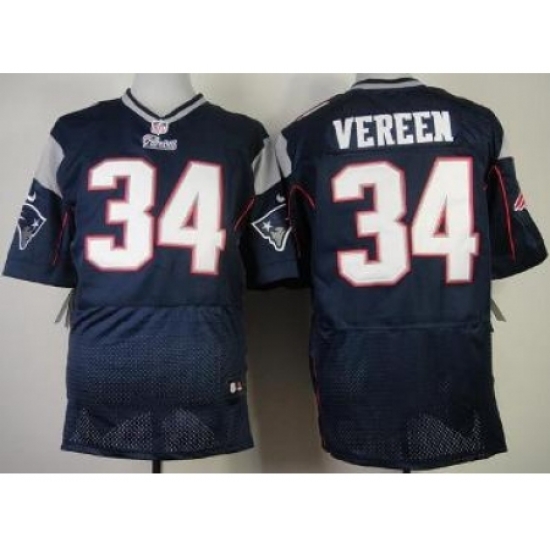 Nike New England Patriots 34 Shane Vereen Blue Elite NFL Jersey Nike New England Patriots 34 Shane Vereen Blue Elite NFL Jersey