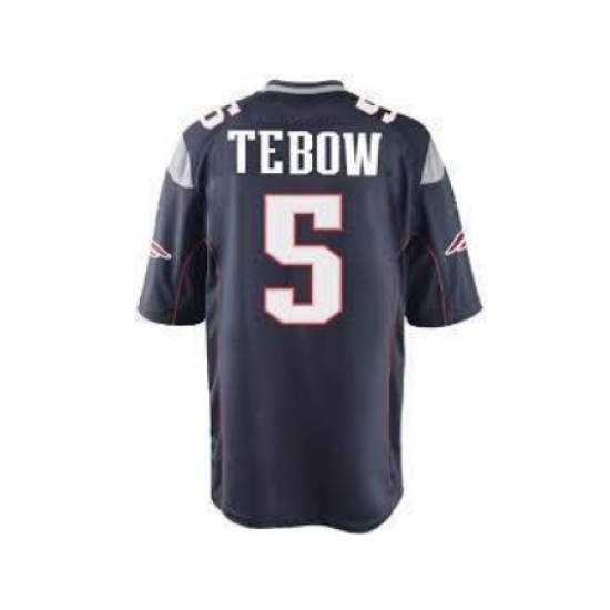 Nike New England Patriots 5 Tim Tebow Blue Game NFL Jersey Nike New England Patriots 5 Tim Tebow Blue Game NFL Jersey