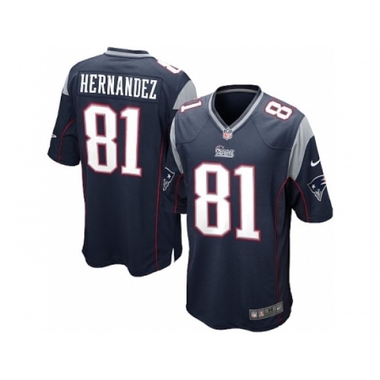 Nike New England Patriots 81 Aaron Hernandez blue Game NFL Jersey Nike New England Patriots 81 Aaron Hernandez blue Game NFL Jersey