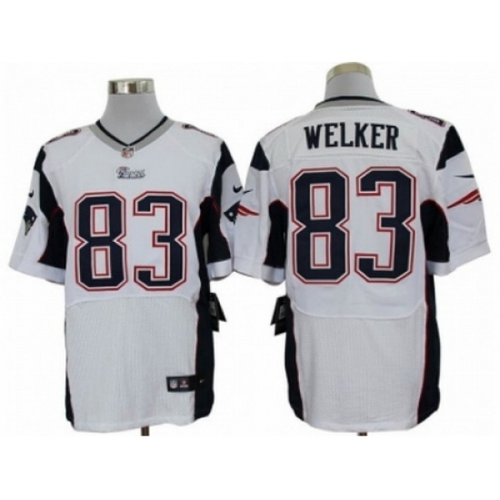 Nike New England Patriots 83 Wes Welker white Elite NFL Jersey Nike New England Patriots 83 Wes Welker white Elite NFL Jersey