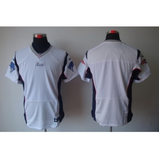 Nike New England Patriots Blank White Elite NFL Jersey Nike New England Patriots Blank White Elite NFL Jersey