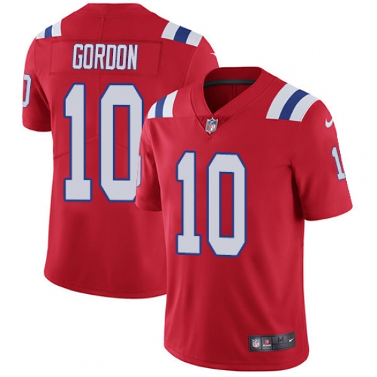 Nike Patriots #10 Josh Gordon Red Alternate Men Stitched NFL Vapor Untouchable Limited Jersey Nike Patriots #10 Josh Gordon Red Alternate Men Stitched NFL Vapor Untouchable Limited Jersey