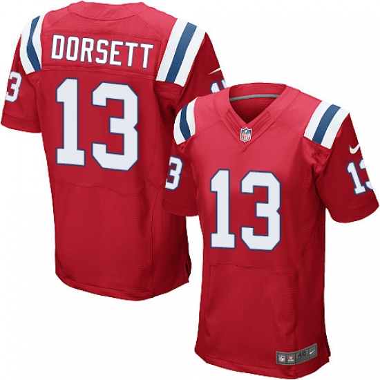 Nike Patriots #13 Phillip Dorsett Red Alternate Mens Stitched NFL Elite Jersey Nike Patriots #13 Phillip Dorsett Red Alternate Mens Stitched NFL Elite Jersey