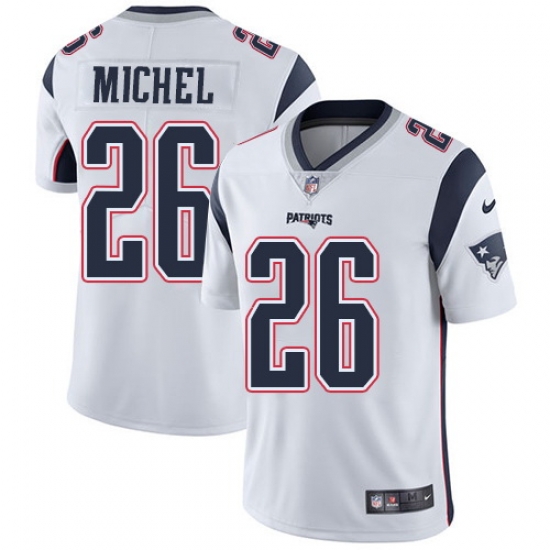 Nike Patriots #26 Sony Michel White Mens Stitched NFL Vapor Untouchable Limited Jersey Nike Patriots #26 Sony Michel White Mens Stitched NFL Vapor Untouchable Limited Jersey