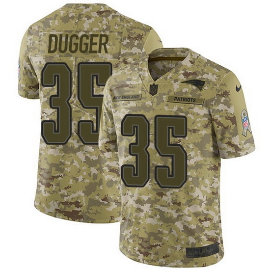 Nike Patriots 35 Kyle Dugger Camo Men Stitched NFL Limited 2018 Salute To Service Jersey Nike Patriots 35 Kyle Dugger Camo Men Stitched NFL Limited 2018 Salute To Service Jersey