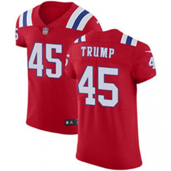 Nike Patriots #45 Donald Trump Red Alternate Mens Stitched NFL Vapor Untouchable Elite Jersey Nike Patriots #45 Donald Trump Red Alternate Mens Stitched NFL Vapor Untouchable Elite Jersey