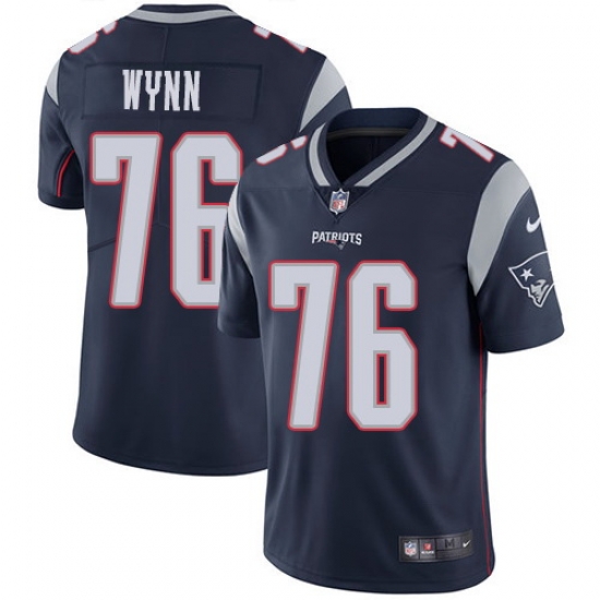 Nike Patriots #76 Isaiah Wynn Navy Blue Team Color Mens Stitched NFL Vapor Untouchable Limited Jersey Nike Patriots #76 Isaiah Wynn Navy Blue Team Color Mens Stitched NFL Vapor Untouchable Limited Jersey