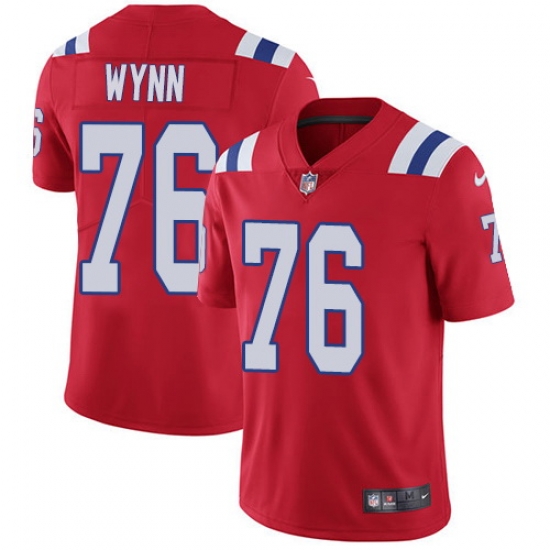 Nike Patriots #76 Isaiah Wynn Red Alternate Mens Stitched NFL Vapor Untouchable Limited Jersey Nike Patriots #76 Isaiah Wynn Red Alternate Mens Stitched NFL Vapor Untouchable Limited Jersey
