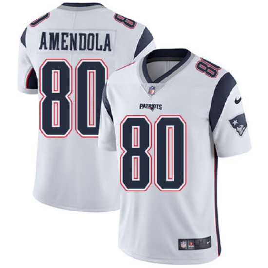 Nike Patriots #80 Danny Amendola White Mens Stitched NFL Vapor Untouchable Limited Jersey Nike Patriots #80 Danny Amendola White Mens Stitched NFL Vapor Untouchable Limited Jersey