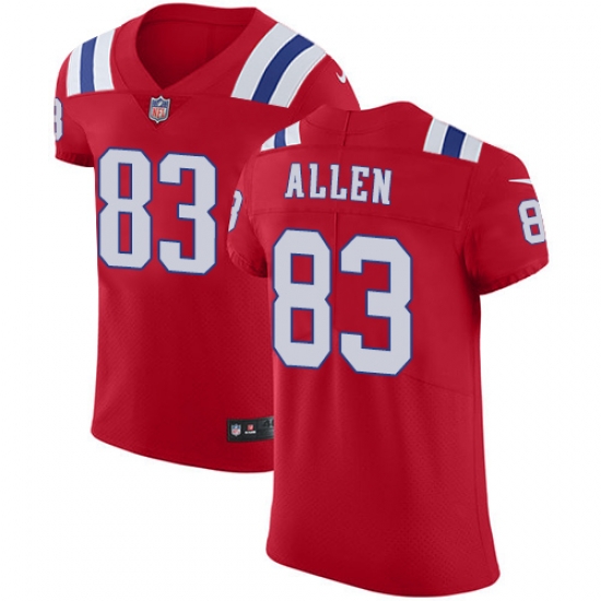 Nike Patriots #83 Dwayne Allen Red Alternate Mens Stitched NFL Vapor Untouchable Elite Jersey Nike Patriots #83 Dwayne Allen Red Alternate Mens Stitched NFL Vapor Untouchable Elite Jersey