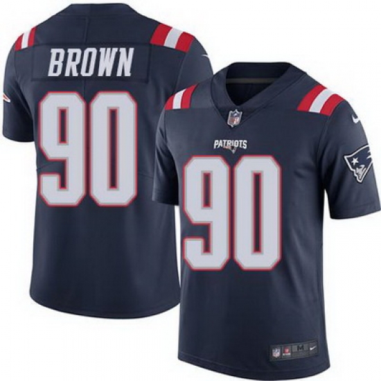 Nike Patriots #90 Malcom Brown Navy Blue Mens Stitched NFL Limited Rush Jersey Nike Patriots #90 Malcom Brown Navy Blue Mens Stitched NFL Limited Rush Jersey