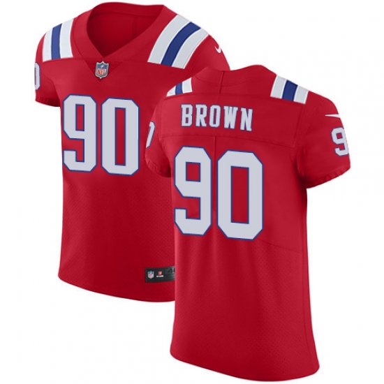 Nike Patriots #90 Malcom Brown Red Alternate Mens Stitched NFL Vapor Untouchable Elite Jersey Nike Patriots #90 Malcom Brown Red Alternate Mens Stitched NFL Vapor Untouchable Elite Jersey