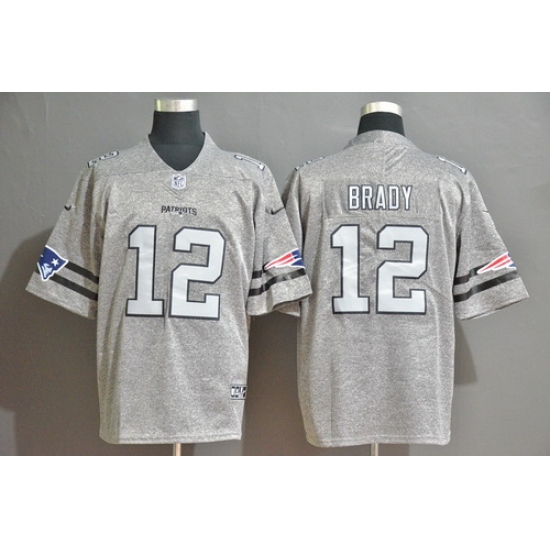 Patriots 12 Tom Brady 2019 Gray Gridiron Gray Vapor Untouchable Limited Jersey Patriots 12 Tom Brady 2019 Gray Gridiron Gray Vapor Untouchable Limited Jersey