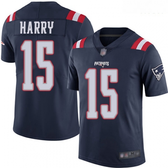 Patriots 15 N 27Keal Harry Navy Blue Men Stitched Football Limited Rush Jersey Patriots 15 N 27Keal Harry Navy Blue Men Stitched Football Limited Rush Jersey