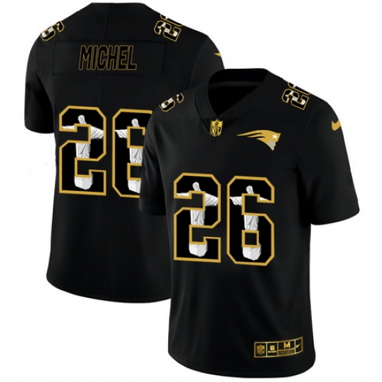 Patriots 26 Sony Michel Black Jesus Faith Edition Limited Jersey Patriots 26 Sony Michel Black Jesus Faith Edition Limited Jersey