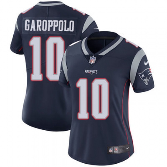 Nike Patriots #10 Jimmy Garoppolo Navy Blue Team Color Womens Stitched NFL Vapor Untouchable Limited Jersey Nike Patriots #10 Jimmy Garoppolo Navy Blue Team Color Womens Stitched NFL Vapor Untouchable Limited Jersey