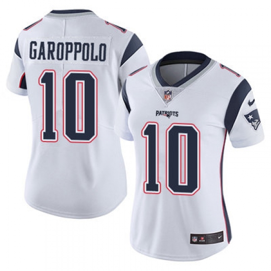 Nike Patriots #10 Jimmy Garoppolo White Womens Stitched NFL Vapor Untouchable Limited Jersey Nike Patriots #10 Jimmy Garoppolo White Womens Stitched NFL Vapor Untouchable Limited Jersey