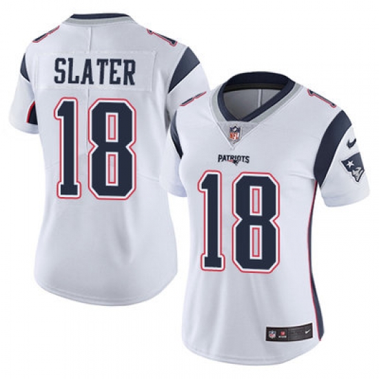 Nike Patriots #18 Matt Slater White Womens Stitched NFL Vapor Untouchable Limited Jersey Nike Patriots #18 Matt Slater White Womens Stitched NFL Vapor Untouchable Limited Jersey