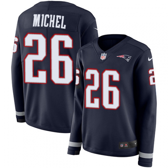 Nike Patriots #26 Sony Michel Navy Blue Team Color Women Stitched Jersey Nike Patriots #26 Sony Michel Navy Blue Team Color Women Stitched Jersey