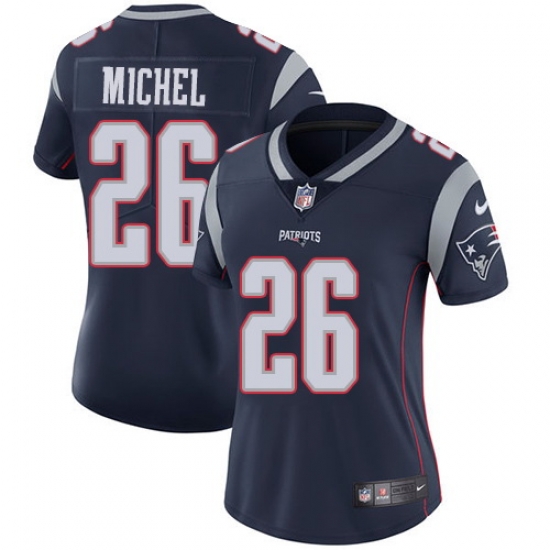 Nike Patriots #26 Sony Michel Navy Blue Team Color Womens Stitched NFL Vapor Untouchable Limited Jersey Nike Patriots #26 Sony Michel Navy Blue Team Color Womens Stitched NFL Vapor Untouchable Limited Jersey