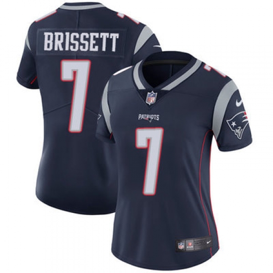 Nike Patriots #7 Jacoby Brissett Navy Blue Team Color Womens Stitched NFL Vapor Untouchable Limited Jersey Nike Patriots #7 Jacoby Brissett Navy Blue Team Color Womens Stitched NFL Vapor Untouchable Limited Jersey