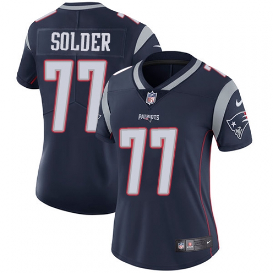 Nike Patriots #77 Nate Solder Navy Blue Team Color Womens Stitched NFL Vapor Untouchable Limited Jersey Nike Patriots #77 Nate Solder Navy Blue Team Color Womens Stitched NFL Vapor Untouchable Limited Jersey