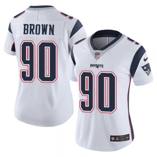 Nike Patriots #90 Malcom Brown White Womens Stitched NFL Vapor Untouchable Limited Jersey Nike Patriots #90 Malcom Brown White Womens Stitched NFL Vapor Untouchable Limited Jersey