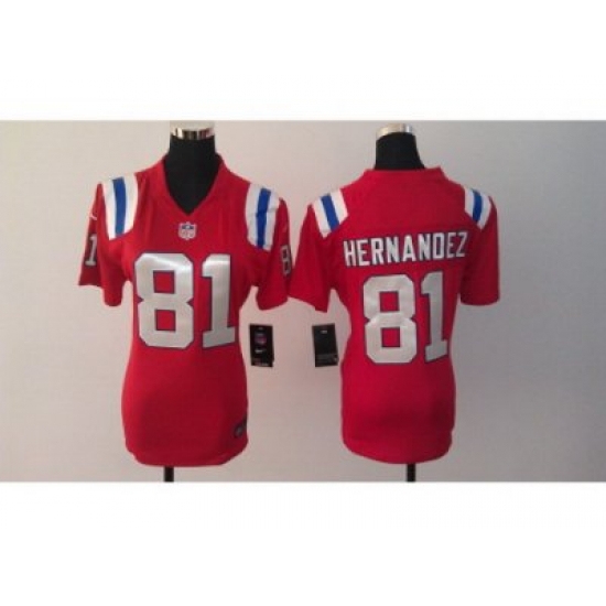 Nike Women New England Patriots #81 Aaron Hernandez red jerseys Nike Women New England Patriots #81 Aaron Hernandez red jerseys