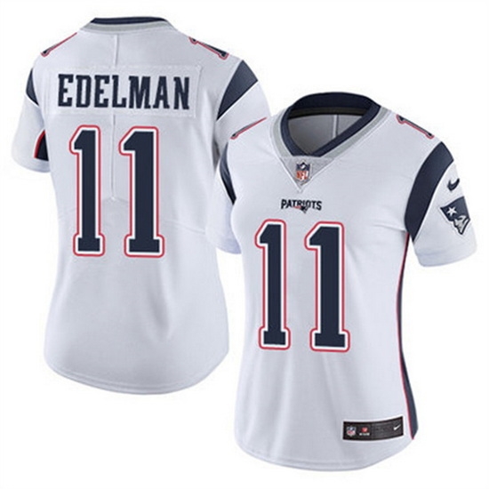 Women New England Patriots 11 Julian Edelman White Vapor Untouchable Stitched Jersey Women New England Patriots 11 Julian Edelman White Vapor Untouchable Stitched Jersey