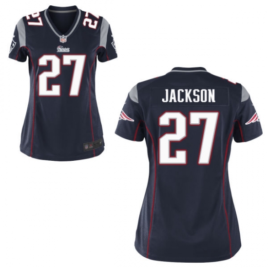 Women New England Patriots #27 J.C. Jackson Game Jersey Navy Women New England Patriots #27 J.C. Jackson Game Jersey Navy
