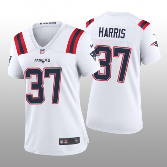 Women New England Patriots Damien Harris #37 White Vapor Limited Jersey Women New England Patriots Damien Harris #37 White Vapor Limited Jersey