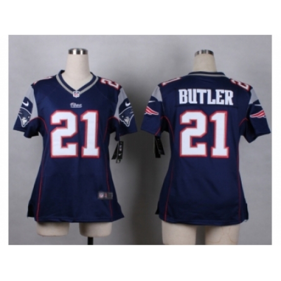 Women Nike New England Patriots #21 butler blue jerseys Women Nike New England Patriots #21 butler blue jerseys
