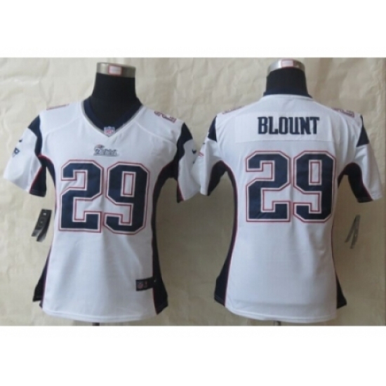 Women Nike New England Patriots #29 Blount white Jerseys Women Nike New England Patriots #29 Blount white Jerseys