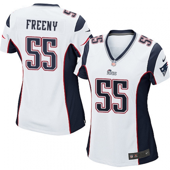 Women Nike New England Patriots #55 Jonathan Freeny White Elite Jersey Women Nike New England Patriots #55 Jonathan Freeny White Elite Jersey
