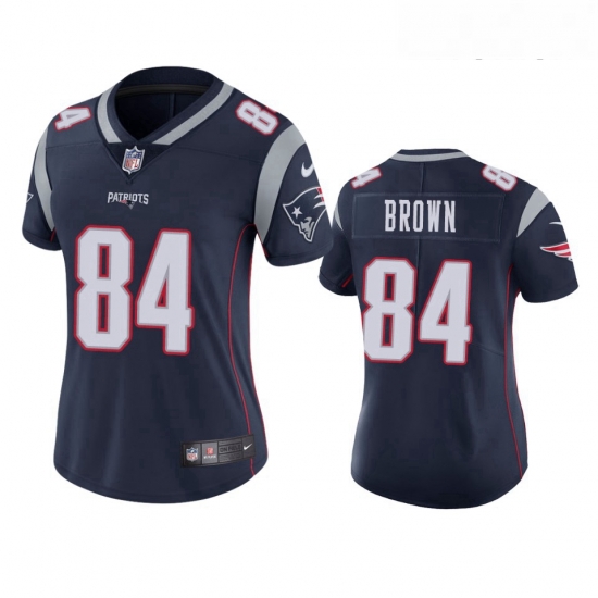 Women Nike New England Patriots 84 Antonio Brown Navy Blue Vapor Limited Jersey Women Nike New England Patriots 84 Antonio Brown Navy Blue Vapor Limited Jersey