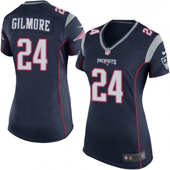 Womens Nike New England Patriots 24 Stephon Gilmore Game Navy Blue Team Color NFL Jersey Womens Nike New England Patriots 24 Stephon Gilmore Game Navy Blue Team Color NFL Jersey