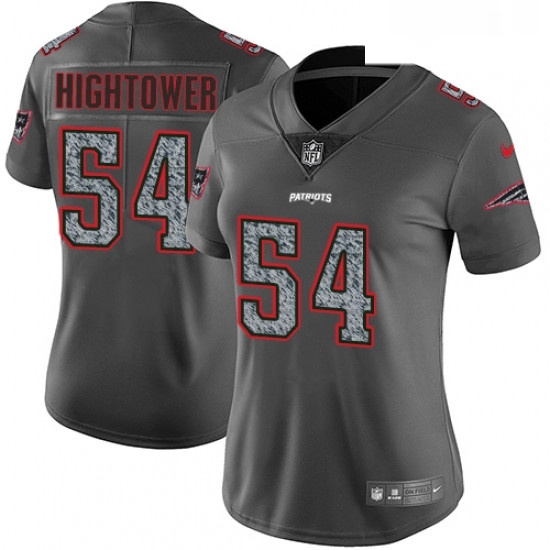 Womens Nike New England Patriots 54 Donta Hightower Gray Static Vapor Untouchable Limited NFL Jersey Womens Nike New England Patriots 54 Donta Hightower Gray Static Vapor Untouchable Limited NFL Jersey
