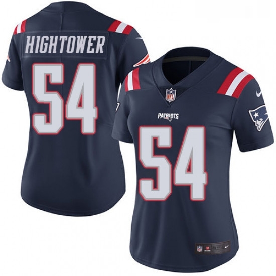 Womens Nike New England Patriots 54 Donta Hightower Limited Navy Blue Rush Vapor Untouchable NFL Jersey Womens Nike New England Patriots 54 Donta Hightower Limited Navy Blue Rush Vapor Untouchable NFL Jersey