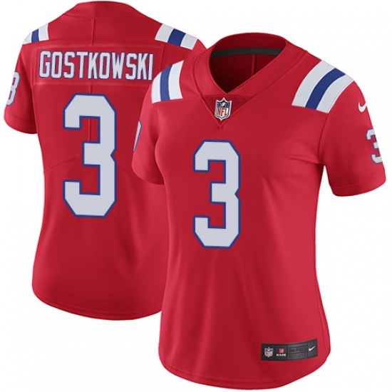 Womens Nike Patriots #3 Stephen Gostkowski Red Alternate Stitched NFL Vapor Untouchable Limited Jersey Womens Nike Patriots #3 Stephen Gostkowski Red Alternate Stitched NFL Vapor Untouchable Limited Jersey