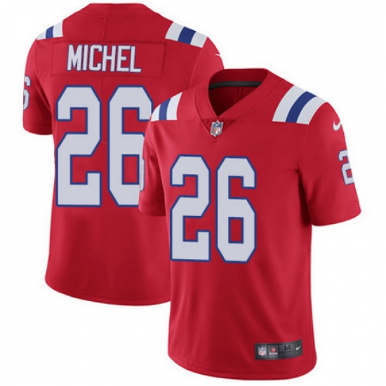 Nike Patriots #26 Sony Michel Red Alternate Youth Stitched NFL Vapor Untouchable Limited Jersey Nike Patriots #26 Sony Michel Red Alternate Youth Stitched NFL Vapor Untouchable Limited Jersey