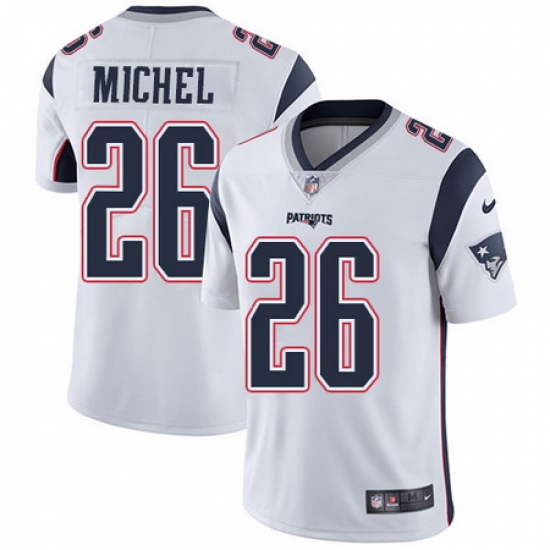 Nike Patriots #26 Sony Michel White Youth Stitched NFL Vapor Untouchable Limited Jersey Nike Patriots #26 Sony Michel White Youth Stitched NFL Vapor Untouchable Limited Jersey