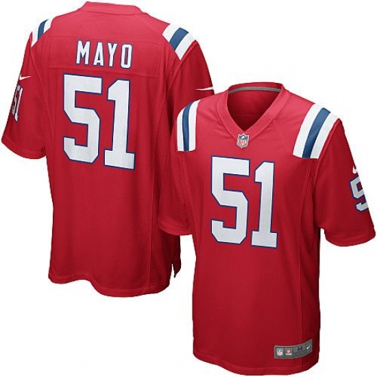 Nike Patriots #51 Jerod Mayo Red Alternate Youth Stitched NFL Elite Jersey Nike Patriots #51 Jerod Mayo Red Alternate Youth Stitched NFL Elite Jersey